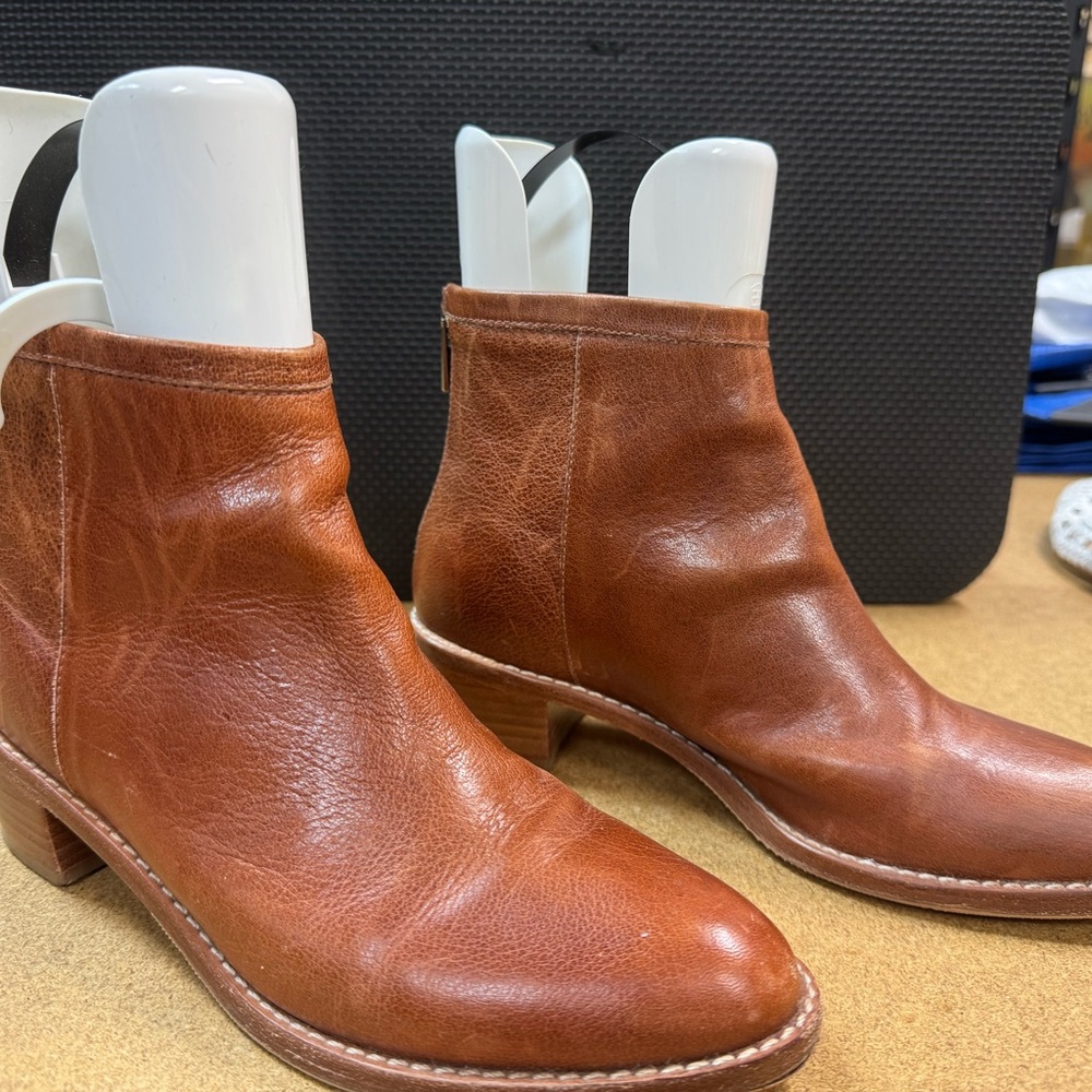 Loeffler Randall Tan Leather Heeled Boots